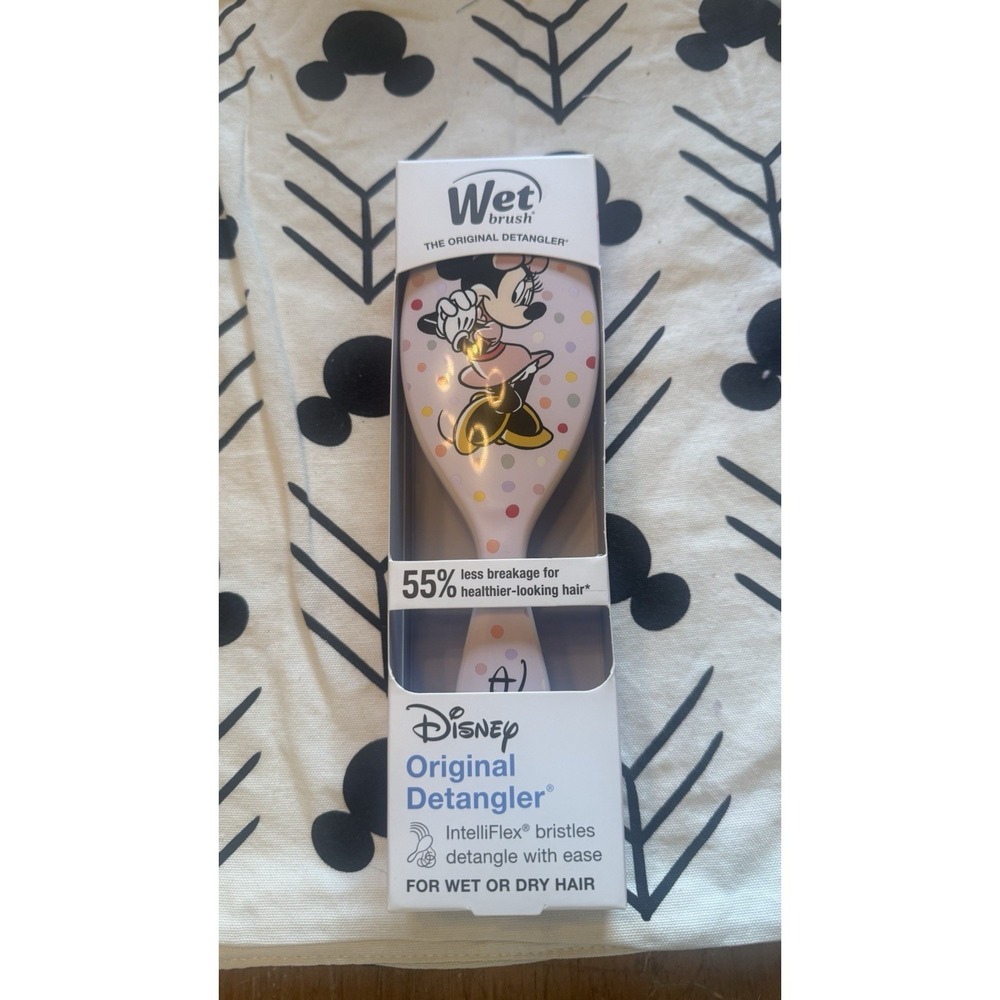 Wet Brush Disney Minnie Mouse The Original Detangler Hair Brush Pink New In Box